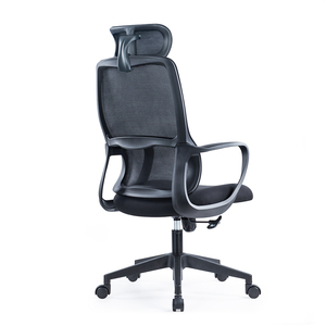 Venta directa de fábrica, silla ejecutiva de malla con respaldo alto, Oficial giratorio ajustable, silla de oficina para personal sentado - Product Image 4