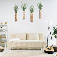 Pot Bunga Dinding Gaya Boho Modern untuk Ruang Tamu, Kamar Tidur, Kamar Mandi, Pintu Masuk, Rumah Pedesaan, Vas Seni Rustic untuk Bunga Kering dan Tanaman Palsu