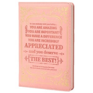 Cuaderno de Citas Inspiradoras, <span class=keywords><strong>Diario</strong></span> de Tapa Dura con Estampado Dorado, Cuaderno Motivacional para Personas - Product Image 1