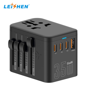 LEISHEN All In One World Travel <strong>Charger</strong> <strong>Multi</strong> Plug Universal <strong>Power</strong> Adapter With Fast USB And Type-C Suitable For All Countries - Product Image 5