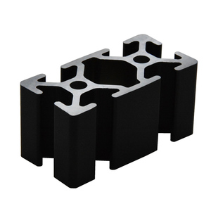Barres <span class=keywords><strong>en</strong></span> aluminium de fente de l'établi <span class=keywords><strong>T</strong></span> de profil d'extrusion <span class=keywords><strong>en</strong></span> aluminium anodisé noir de la fente 2550 <span class=keywords><strong>T</strong></span> avec le service de traitement de recourbement - Product Image 1
