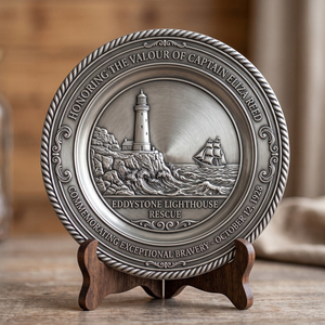 Placa Decorativa <span class=keywords><strong>de</strong></span> Metal <span class=keywords><strong>de</strong></span> Lujo con Relieve 3D <span class=keywords><strong>de</strong></span> Aleación <span class=keywords><strong>de</strong></span> Zinc, Precio <span class=keywords><strong>de</strong></span> Fábrica Profesional, para Celebración del Centenario - Product Image 2