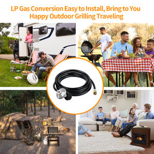 Regulador de parrilla de <span class=keywords><strong>gas</strong></span> con manguera de GLP 8 pies 25-250PSI baja presión para la mayorí<span class=keywords><strong>a</strong></span> de las <span class=keywords><strong>parrillas</strong></span> de <span class=keywords><strong>gas</strong></span> LP como <span class=keywords><strong>Weber</strong></span>, calentador y pozo de fuego - Product Image 4