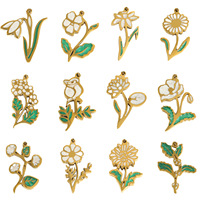 Cadeau élégant pour la fête des mères, bijoux de fleur de marguerite, collier de fleur de naissance de 12 mois