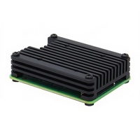 Misuxin Raspberry Pi Compute Module 4 Dissipateur thermique en aluminium et plastique avec ventilateur de refroidissement 30x30x10mm CM4 Coque de protection intégrée 100 000 heures