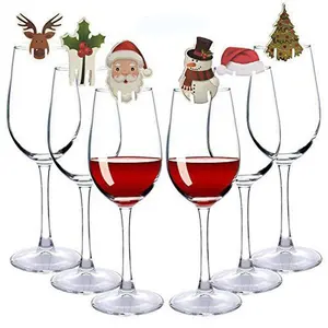 Weihnachts schmuck Festival liefert 10PCS Weihnachts glas Zeichen Flagge Weihnachts feier Abendessen Zahnstocher Flagge Lebensmittel Dekoration