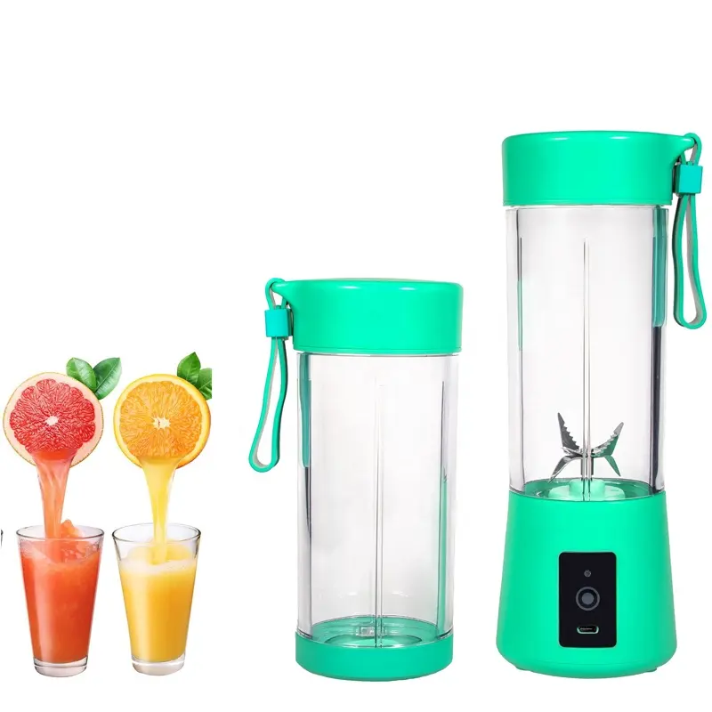 Aangepaste Kleur Mini Juicers 6 Blades Draagbare Usb Blender 2 Cups 400Ml Juicer Extractor Machine Mixer Voor Keuken