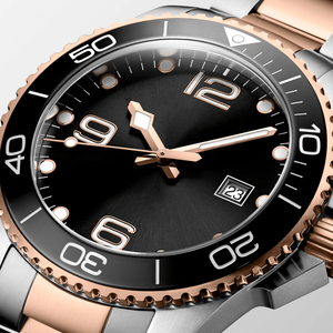 Montre mécanique automatique de style plongeur classique avec bracelet bicolore pour homme Longinesing - Product Image 4