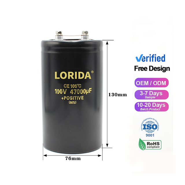 LORIDA Quality Goods 400V 2200UF General Purpose Screw Terminal Radial for Lighting Aluminum Electrolytic Capacitor