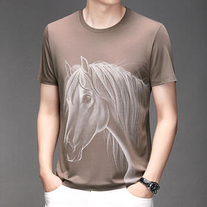 T-shirt estiva a maniche corte da uomo Fitspi modello stampato in 3D moda giovanile Plus Size <span class=keywords><strong>abbigliamento</strong></span> da uomo Dropshipping - Product Image 2