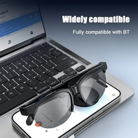 Lunettes de traduction intelligentes IA sans fil Bluetooth avec microphone et écouteurs, traducteur instantané en 144 langues, lunettes de soleil