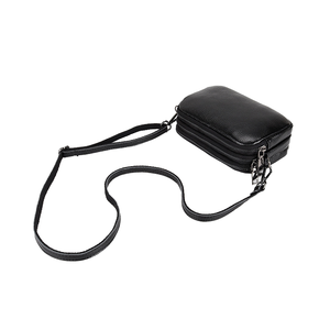 Portefeuille pour femme en cuir de vache véritable avec blocage RFID, grande capacité, fermeture éclair, porte-cartes, longueur courte et doublure en polyester - Product Image 3