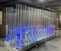 Akrilik panel led su balonu çeşme duvar ev otel bar dekorasyon için