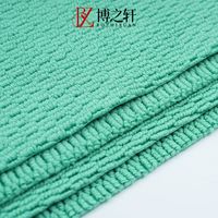 Serviettes de nettoyage en microfibre double couche BZX - Durables, absorbantes, séchage rapide, antibactériennes, utilisation à la maison et en voiture, réutilisables, légères
