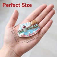 Imán de Resina 3D Personalizado, Impermeable, Colorido, de Alta Calidad, para Recuerdos, Arte Popular, Promocional, al por Mayor, Marca ROOGO