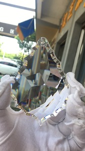 14mm Octagon kết nối với 63mm pendeloque hạt pha lê chuỗi đính cườm Vòng Hoa bán buôn - Product Image 5