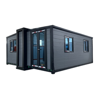 Villa préfabriquée de luxe 40ft 20ft, 2, 3, 4 ou 5 chambres, maison conteneur pliable et extensible, maison mobile portable, mini-maison
