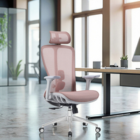 Chaise de bureau ergonomique moderne en maille Design Factory Furniture avec soutien lombaire réglable et réglage de la hauteur du siège