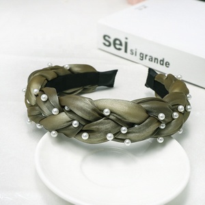 Nouveau design, style coréen, bandeau de cheveux de haute qualité, perles cousues à la main, tresse torsadée, bandeau de cheveux tendance, couleurs vives, coiffure pour femmes - Product Image 2