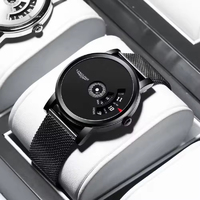 Montre Homme à Quartz LANGLISHI 606 Pas Chère Chine, Nouvelle Arrivée, Bracelet en Acier Inoxydable, Étanche, Date, Design Unique et Simple, Style Décontracté