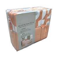 Ensemble de literie de luxe de qualité supérieure King 6 pièces Ensemble de draps King Drap housse, drap plat et 4 taies d'oreiller Pour un usage domestique
