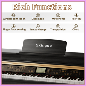 Electrical Piano Keyboard Digital Piano 88 Keys Upright Piano Keyboard - Product Image 2