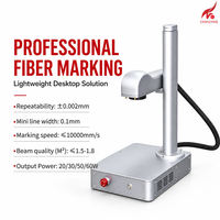 Marqueur laser à fibre de bureau miniature CKMACHINE MFP-20M MFP-25M pour le marquage et la gravure sur métal, acier inoxydable et briquets Zippo