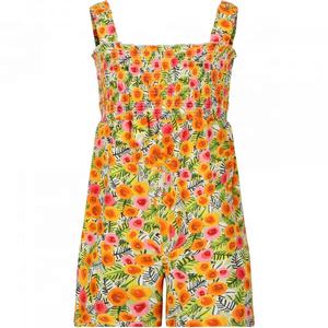 All'ingrosso estate bimba Multi-ago Skiny abito a maniche volanti moda Casual gonna floreale da ballo <span class=keywords><strong>elegante</strong></span> <span class=keywords><strong>tuta</strong></span> da ragazza - Product Image 3