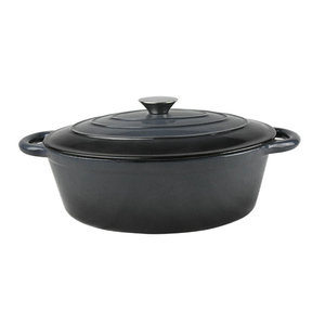 Cacerola de hierro fundido ovalada de color rojo de alta calidad Olla de hierro fundido de <span class=keywords><strong>esmalte</strong></span> ovalado - Product Image 6