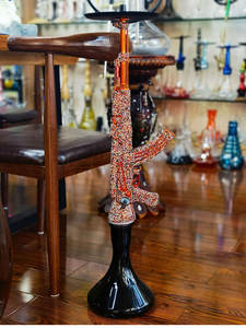 Conjunto de accesorios completos para narguile, juego de diamantes de imitación de resina rusa, narguile, Shisha, <span class=keywords><strong>AK47</strong></span>, venta al por mayor - Product Image 6