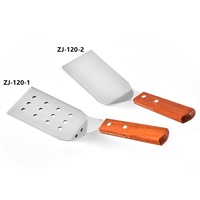 Spatules à gril fendues, lames à retourner la viande, outils de cuisson pour restaurants