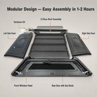 Aluminum Hardtop Truck Bed Cover for RAM 1500 2023-2026 5.5FT with 4X4 Camper Shell Pickup Bed Cap