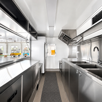 Remorque alimentaire DOT 14 pieds, camion-restaurant mobile, chariot de restauration rapide, remorque de café de rue extérieure à vendre aux États-Unis et en Europe