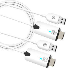 جهاز إرسال واستقبال فيديو لاسلكي صغير شائع بطول 30 متر، موسع متوافق مع HDMI، كابل محول عرض من الكمبيوتر إلى التلفزيون - Product Image 1