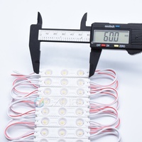 Module LED haute puissance 12v 3 lumières avec lentille Modulo SMD LED étanche IP65 blanc froid rouge bleu injection 2835 pour boîte à lumière