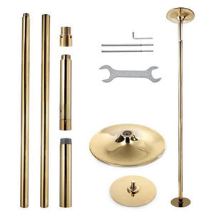 Doré Amovible Statique Filature Pôle De Danse <span class=keywords><strong>Barre</strong></span> De Gymnastique - Product Image 4