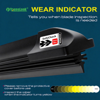 Escobilla Limpiaparabrisas Híbrida con Silicona para Roadster de 14-28 Pulgadas, para Todo Clima, OEM ISO TS 16949 YOUNGLOOK