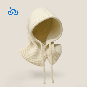 Cagoule en laine Écharpe et chapeau une pièce pour <span class=keywords><strong>femme</strong></span> Convient pour l'automne et l'hiver Protection des <span class=keywords><strong>oreilles</strong></span> polyvalente Chapeau en laine tricoté - Product Image 6