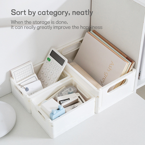 Factory Direct Wholesale BPA Free Durable Folding <strong>Storage</strong> Crate Box Portable Stackable Desktop Plastic Box <strong>Collapsible</strong> <strong>Storage</strong> - Product Image 4