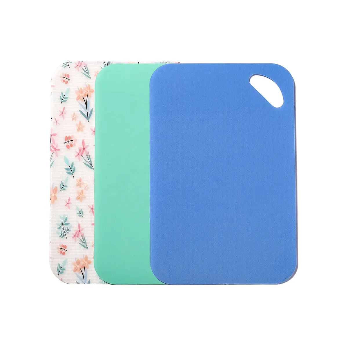 Design personalizado Non-Slip Placa De Corte De Plástico Colorido Fino Pp Chopping Boards Set