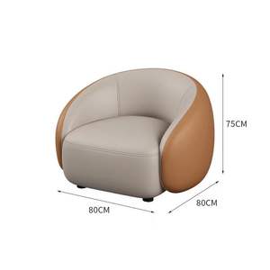 Conjunto de sofá curvo con mesa de centro para el área de recepción del salón VIP del vestíbulo del hotel - Product Image 6