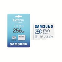 Carte mémoire originale Samsung EVO Plus 64 Go 128 Go 256 Go 512 Go jusqu'à 130 Mo/s 4K U3 V30 avec adaptateur SD