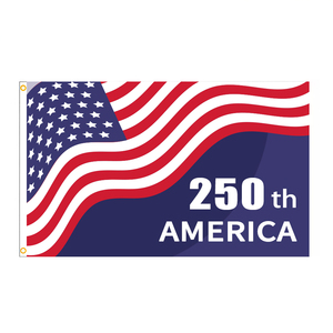 Bandera de Poliéster de 90*150cm con Impresión Digital del 250 Aniversario de la <span class=keywords><strong>Independencia</strong></span> de EE. UU. 1776-2026, Popular de Hannuo, para Promoción - Product Image 6