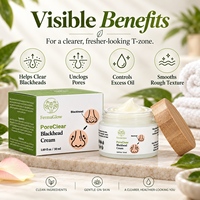 Crème Visage Purifiante et Lissante à l'Acide Salicylique et Glycolique Fermenté pour l'Élimination des Points Noirs, le Contrôle du Sébum et le Nettoyage des Pores Obstrués
