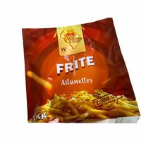 Sacs d'emballage en plastique personnalisables de qualité alimentaire 12,5 kg pour frites surgelées, filets de poulet, boulettes, pain, crème glacée