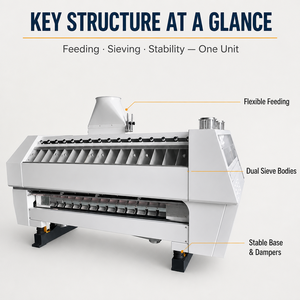 Machine de purification de farine d'<span class=keywords><strong>occasion</strong></span> à classification par l'air pour les débris de blé - Product Image 4