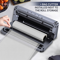65kPa 120W 30cm 4L/min 5 Modes coupe-sac tuyau externe cuisine alimentaire machine sous vide portative scelleuse sous vide