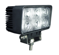 Lampe antibrouillard tout-terrain 18W, phares de conduite Super lumineux Led lampe de travail étanche pour 4x4 camion SUV Jeep bateau