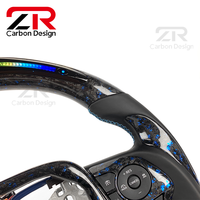 Accessoires de voiture pour Toyota Corolla XEI LE 2012-2026 Camry SE XSE TRD Avalon RAV4 Volant personnalisé en fibre de carbone forgée LED