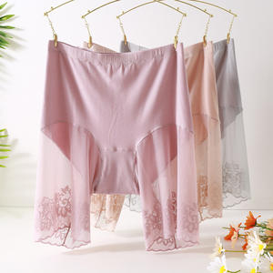 Braguitas de Talla Grande <span class=keywords><strong>para</strong></span> Mujer 50144, Dos en Uno, de Cintura Alta, Finas, Tipo Tanga, <span class=keywords><strong>para</strong></span> Chicas Curvilíneas, 100 kg, Tejido Sólido Antibacteriano, <span class=keywords><strong>para</strong></span> Uso Diario - Product Image 4